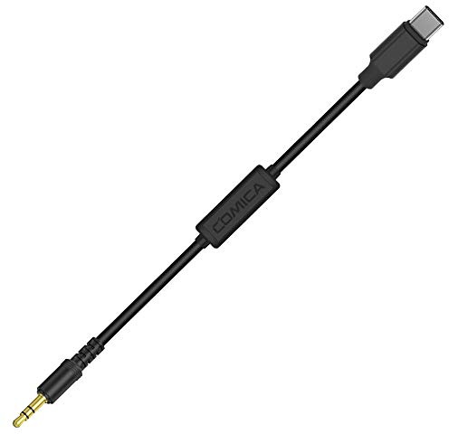 COMICA CVM-D-SPX (UC) 3.5mm TS to USB-C Adapter Recording Microphone for USB-C IPhone Mic Studio Dynamic Microphones Camera Microphone
