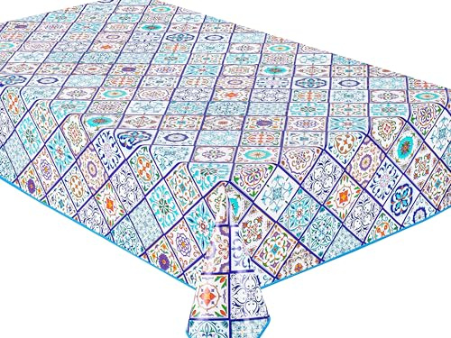Home Direct Rectangular Oilcloth PVC Wipe Clean Tablecloth Table Cover 140cm x 180cm 55x70
