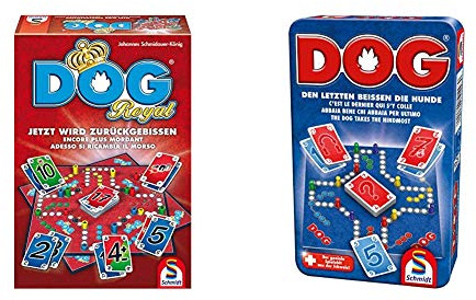 Schmidt Spiele 49267 Dog Royal & 51428 Dog, Bring Mich mit Spiel in der Metalldose, bunt