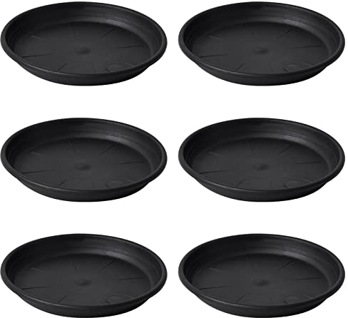 Vesaneae Sottovaso per Fioriera, Plastica Sottovasi Piante, Piattini per Vasi Sottobicchieri, Sottovaso per Piante Rotondo in Plastica, Piattini da Piante per la Detenzione di Gocce d'acqua e Terreno