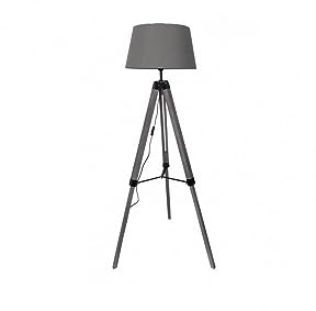 FABRILAMP - 162341028 | Bein Salon Julen 1xe27 Holz Grau/Schwarz Regx45x45 cm - FAB 162341028