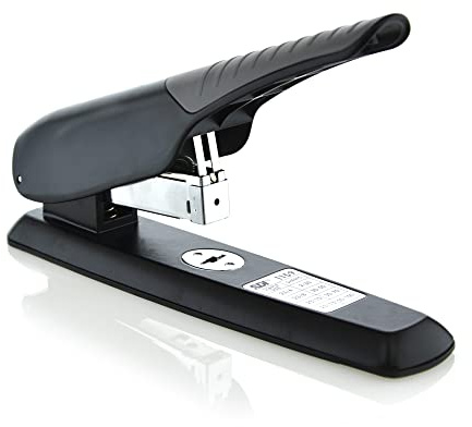 Germany Dickheftgerät mit Metallgehäuse, ideal für Büro, ergonomisch und mit großer Kapazität, Heftklammern bis zu 100 Blatt, geschlossene Heftung - Heftklammern 23/6-23/8-23/10-23/13 - by Office Box