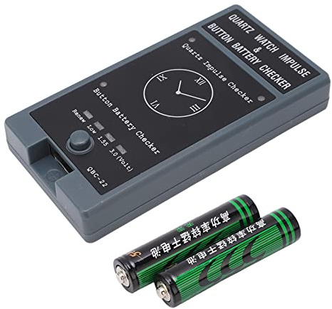 Tester mobile per orologio al quarzo Strumento di rilevamento della carica della batteria del pulsante dell'orologio a doppio scopo Strumento di test della batteria per il controllo della carica