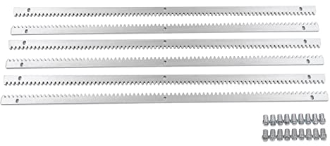 RibasuBB 6 M Rieles de Dientes para Puerta Corredera, 6 x 1 m, para Puerta Corredera, Accionamiento de Puertas Correderas hasta 2000 kg