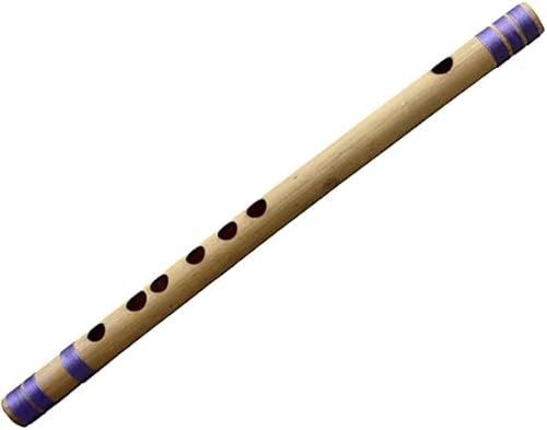 Quer Bambus Flöten Indische Bansuri (G# Tune) Indische Musikinstrumente für Anfänger/Profi 30 CM