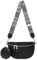 MANNUOSI bauchtasche damen Leder Crossbody Bag Damen Umhängetasche Damen Breiter gurt Geldbörse Schultertaschen Mode Hüfttaschen Klein Moderne Breitem Schultergurt Schwarz B