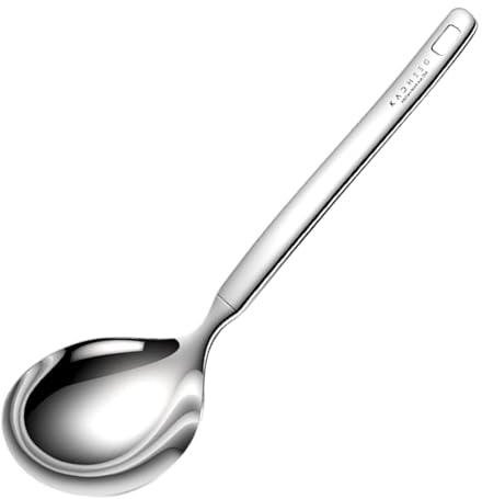 AYKHDS Suppenkelle, langlebiger 304 Edelstahl Suppenlöffel, Mehrzweck-Kochlöffel mit Edelstahl, Kochlöffel für Küche (A)