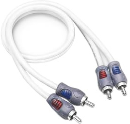 RECOIL RMI21 RCA-Kabel OFC Verzinnt 2-Kanal 0,3m (1ft) 3-fach Geschirmt