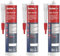 fischer High Tack AC Montageklebstoff im 3er Set, geruchsneutral & wasserbasiert, für den Innenbereich, zum Verkleben von Bauteilen & Ausgleichen von Unebenheiten, je 310 ml, weiß [Amazon Exclusive]