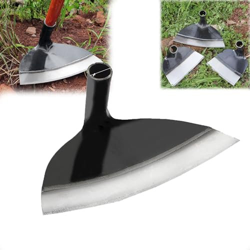 Hacke aus rostfreiem Stahl Hohlkopf Gartenhacke, schwere Stahl Bauernhof Gartenarbeit Unkraut Hacke, Garten Unkraut Hacke, Garten, Bauernhof und Hinterhof Unkraut Werkzeug (31.5cm)
