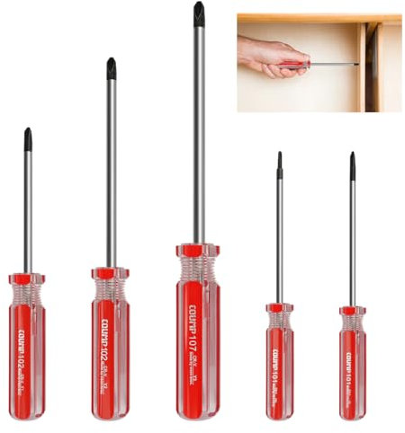 Lot de 5 Tournevis Tri-wing, Y00(2mm)/ Y0(3mm)/ Y1(4mm)/ Y2(5mm)/ Y3(6mm), Tournevis Y Multifonction, Magnétique Tournevis Triwing, pour les Réparations, l'entretien et les Travaux de Bricolage