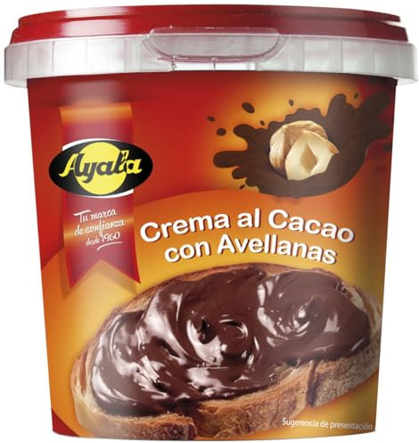 Crema al Cacao con Avellanas 500g - Crema de Chocolate para Untar, Sabor Intenso y Suave, Ideal para Desayunos y Meriendas, Sin Gluten