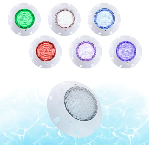 MINRS RGB LED Poolbeleuchtung Unterwasser, mit Fernbedienung Unterwasser Licht, IP68 Wasserdicht Pool Licht 10 wechselnde Modi für Garten Pool Badewanne Aquarium