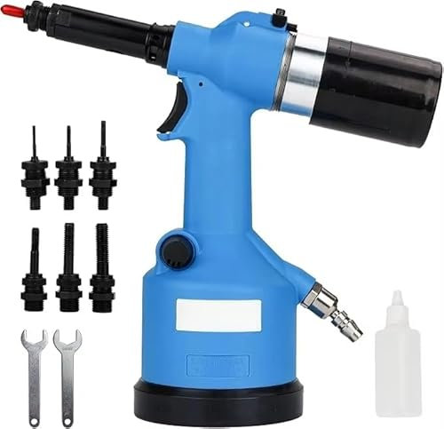 Pistola neumática de tuerca remachadora tipo pistola de tuerca remachadora hidráulica de aire para herramienta de tuerca de remache neumática M3-M12, herramientas de aire fiables con carrera de