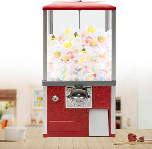 LYJYUJIE Distributeurs automatiques Professionnels, Distributeur de Gomme, Distributeur de balles rebondissantes PS pour Filles, garçons, magasins de Jeux à Domicile, fête de noël pour Enfants ~/