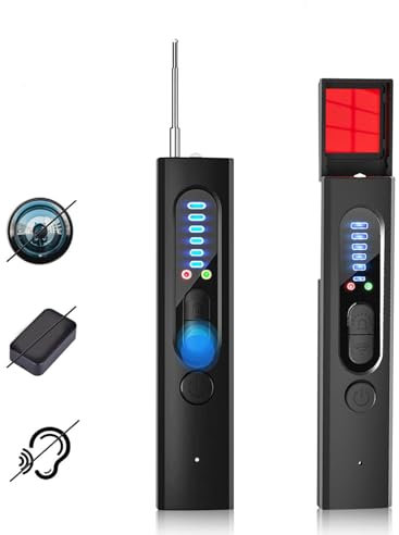 Hidden Camera Detectors 3-in-1 Hidden Camera Detector for Hotel Bathroom Office Car Travel Portable Mini Design Spy Camera Detector for Anti-Sneak Shooting Protect Privacy in All aspects