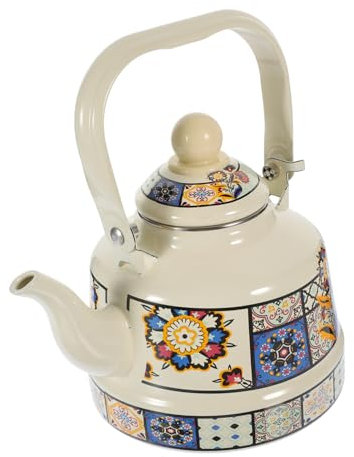 Holibanna Hervidor Retro De Estufa Tetera Esmaltada Vintage Tetera Para Hervir Agua Cocina