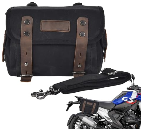 Bolsa de motocicleta: bolsas de montura de desmontables, bolsas laterales impermeables para moto, paquete de cola trasero duradero, alforjas de servicio pesado | Bolsa de almacenamiento multifunc