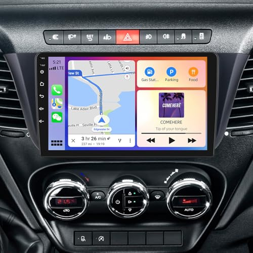 Double Din Android Car Stereo for Iveco Daily 2014-2021 Car Radio 9 Inch with Wireless Carplay Android Auto Touchscreen Bluetooth GPS Navigation WiFi FM RDS SWC Backup Camera Mic 2G+32GB