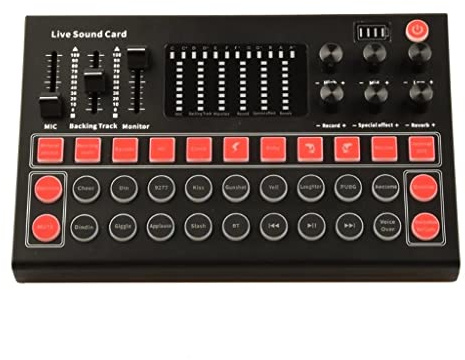 M9 Soundkarte Mikrofon Sound Mixer Soundkarte Audio Mischpult Verstärker