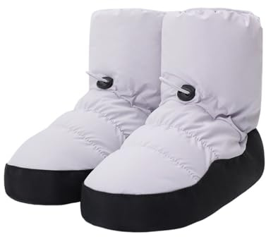 Hixingo Botas Calentamiento Ballet, 34-45 Zapatillas de Ballet Mujer Invierno Cálidas Botas de Calentamiento Ballet Gomas de Sujeción para Práctica de Baile