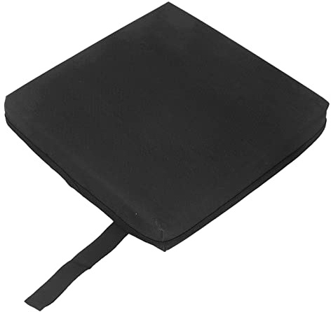 ZIXINNKC Cuscino per sedili da esterno Cuscino per schienale portatile in spugna di tessuto Oxford per stadio, prato, calcio, spiaggia (Nera)