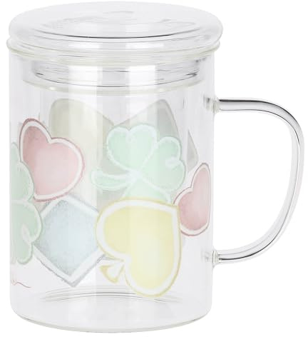 THUN Tisaniera Detox in Vetro Incanto di Primavera, 8,5 cm Diametro, 12 cm Altezza