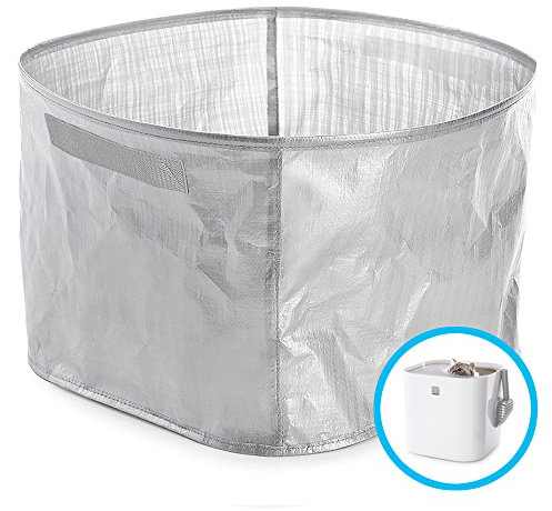 Modkat Katzentoilette Perfect Fit Wiederverwendbare Einlage mit Griffen – Grau