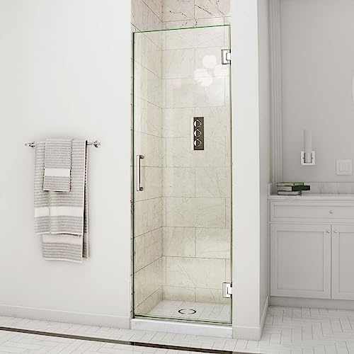 DreamLine Unidoor 23 in. W x 72 in. H Frameless Hinged Shower Door in Chrome, SHDR-20237210F-01