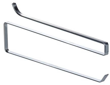WENKO Regaleinbau Küchenrollenhalter, verchromtes Metall, 31 x 10 x 1 cm, Silber glänzend