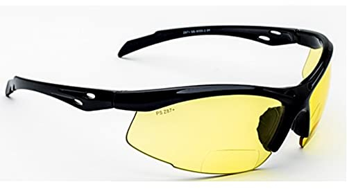 Bifokal Schutzbrille mit Lesen Vergrößerung sb-9000 gelb (+2.00)