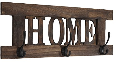Mendler Wandgarderobe HWC-C60 Home Shabby-Look, 55x21cm - braun, shabby | Garderobe, Garderobenpaneel, Vintage