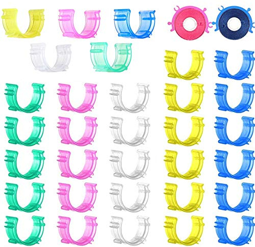 YEQIN 50 Stück/Packung Nähspulen kleine Clips Nähwerkzeug Clip Zubehör Spulenhalter Clips bunte Fadenklammern Halter Werkzeug