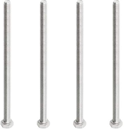 Aopin Innensechskantschrauben, M6 x 140 mm, Edelstahl der Güteklasse 5.8, Vollgewinde, SUS304, 4 Stück