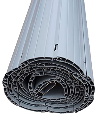 Rollwin Rollladen GRAU - PVC Rolladen nach Maß - Mini & Maxi Profil Kunststoff Lamellen Hohlkammer PVC Rollo aus Deutscher Produktion SELBST KONFIGURIEREN »»