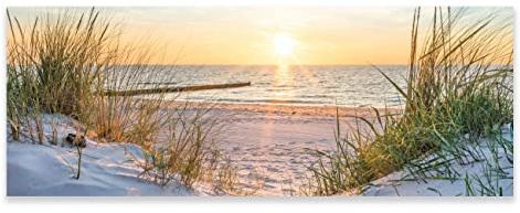 WallArena Poster Wand, Strand, | Ohne Rahmen XXL Wandposter Kunstdruck Fotoposter Wandbild Wandbilder Wand Bild auf Poster Wohnzimmer