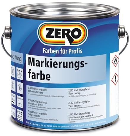 2,5L Zero Markierungsfarbe Gelb Bodenbeschichtung Bodenfarbe Garage Strassenmakierungsfarbe