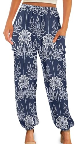 Gzzxiailg Mandala Pattern Tai Chi Pant for Womens Yoga Palazzo Harem Pants Long Baggy Sports Joggers High Waist Modal Bloomers Summer Clothing PJ