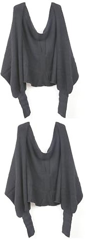ETANULPEX 2 Stück Unisex Strickschal Zopfmuster Schal Strickschal Strickschal Schal Tücher Strickschal mit Schal mit Ärmeln Schwarzer Schal Pullover Schal Winterdecken Dunkelgrau/917
