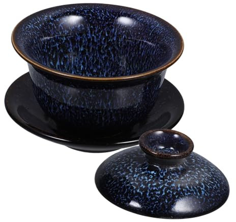 Cabilock Taza de Té Tradicional China de Cerámica, 1 Juego, Simple