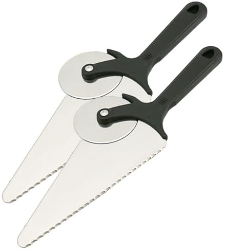 Holibanna Ausstechformen Edelstahl Pizza Cutter Rad Mit Teigschneider Und Pizzamesser Für Backen Küche Langlebig Und Rostfrei