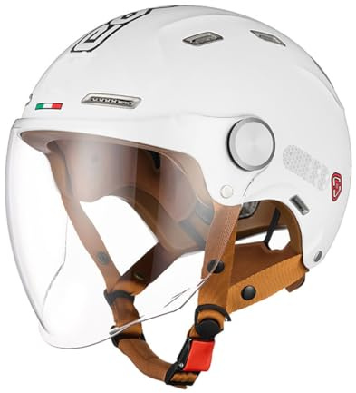 Retro Open Face Motorcycle Helmet Adult Classic Vintage ABS Shell Half Helmet Cool Skull Cap Half Shell Helmet DOT Approved for Men Women Cruiser Scooter Chopper ATV Moped v(B,Small)