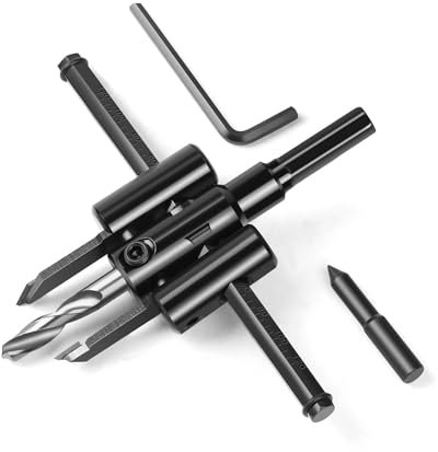 1 pz 30/40-120/200/300 mm sega a tazza circolare regolabile tipo aeronautico apri fori fresa a tazza circolare punta da trapano strumento for lavorazione del legno fai da te(30-200mm Normal)