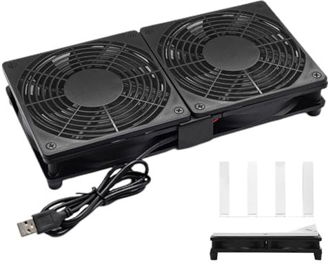 Ventilador de refrigeración, ventilador portátil alimentado por USB para PC y routers, enfriador de gabinete de computadora de alto flujo de aire, ventiladores de soplador, caja de TV, laptop