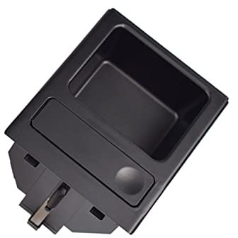 Yurefax Auto Schwarz Mittelkonsole Wasserbecherhalter Getränkeflaschenhalter Münzfach, for, 3er E46 323i 318I 320I 1998–2006 51168217953 Getränkehalter für die Mittelkonsole(Black-Storage Box)