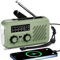 Radio Portatil Pequeña de Emergencia, Am/FM/SW Radio a Pilas y Solar con Manivela, Recargable Radios Meteorológica Multiusos de Dinamo con Linterna LED con 2000mAh Powerbank SOS Alarma
