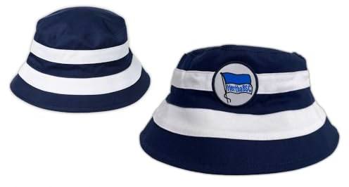 Hertha BSC Berlin Fischerhut - 90er Logo - blau-weiß | Retro | Sonnenhut | Hut | Anglerhut | HBSCB