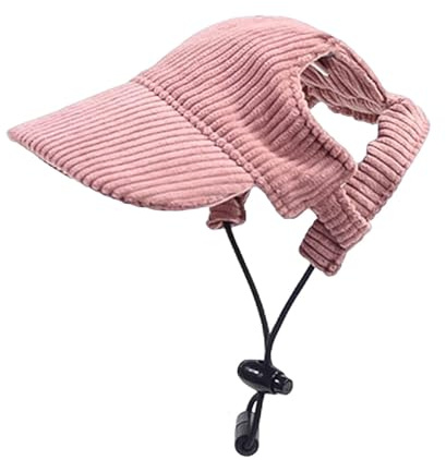 Hunde Baseballmütze, Hunde-Schirmmütze, Verstellbar Sommer Sonnenschutz Hut Sonnenhüte mit Ohrlöchern, Haustier Sommer Hut für Welpen Katzen Mütze Accessoires (XS)