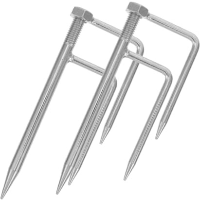 Yardenfun 2 Piezas Anclaje para Sombrilla de Playa con Base de Arena Diseño de Puntas para Estabilidad Resistente y Reutilizable Portátil y Ligero para Exteriores