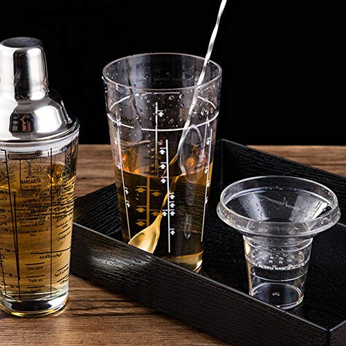 Phefop Coctelera, Plástico PC de Calidad Alimentaria, Separación de Hielo de Alta Eficiencia, Bares y Cócteles en Casa